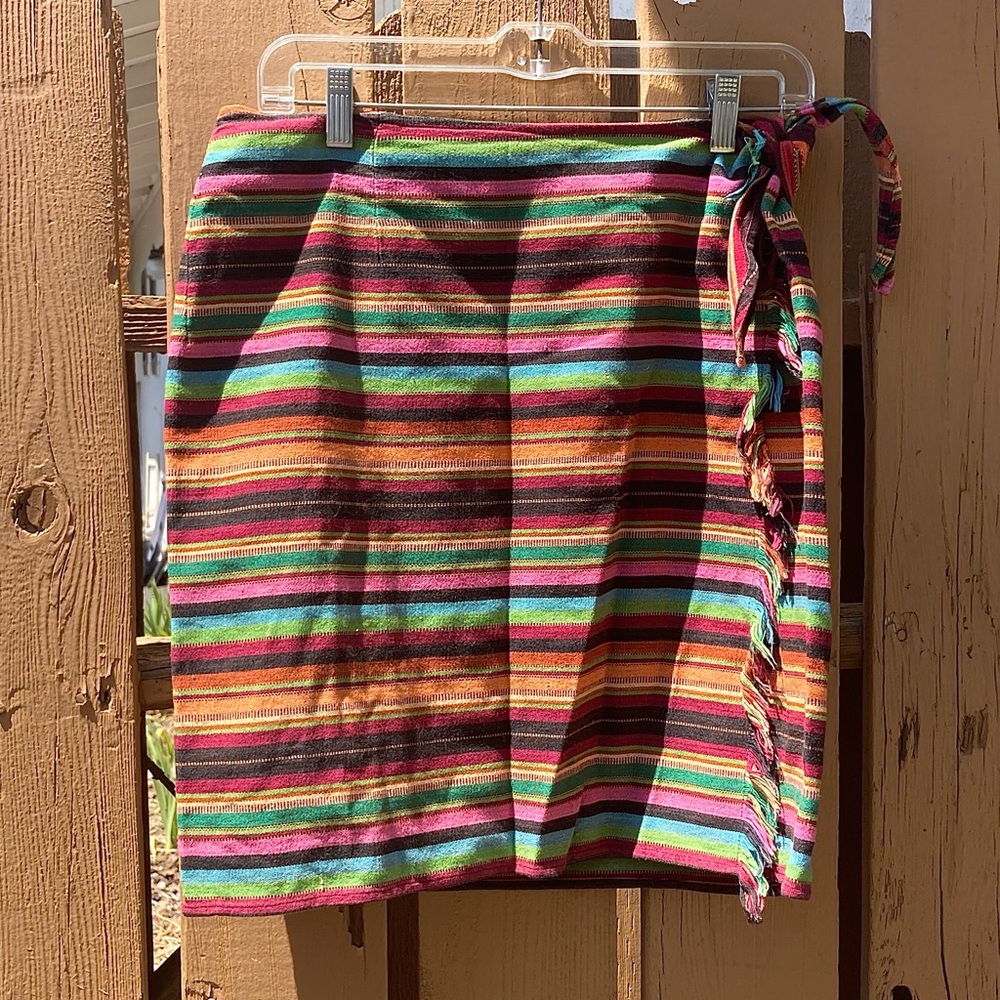 Carole Little Multicolor Striped Skirt